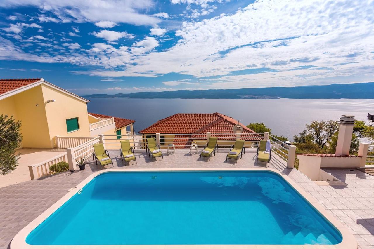 לוקבה Villa Maslina, With Private 32M2Pool, Panoramic Views On 100Km Coastline, 12 Pax מראה חיצוני תמונה