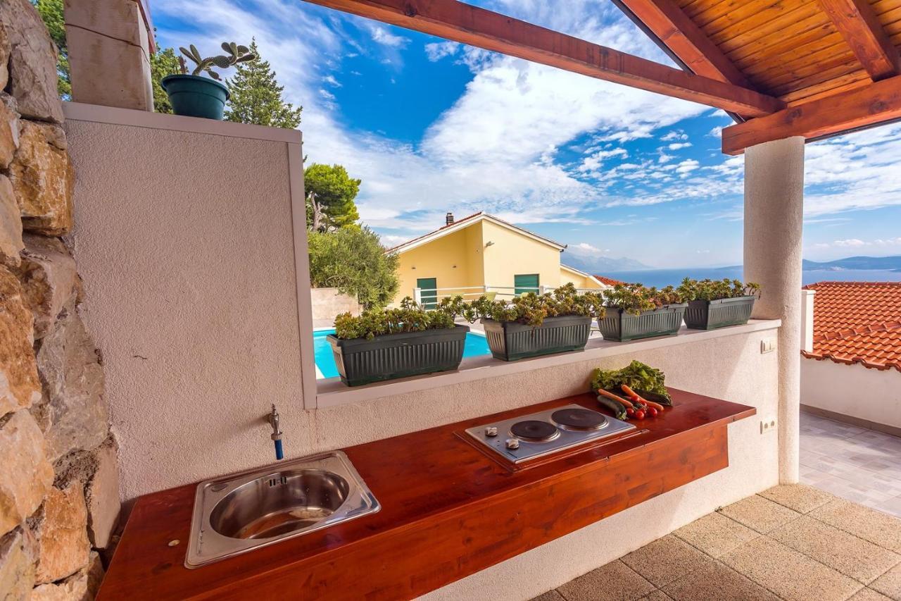 לוקבה Villa Maslina, With Private 32M2Pool, Panoramic Views On 100Km Coastline, 12 Pax מראה חיצוני תמונה