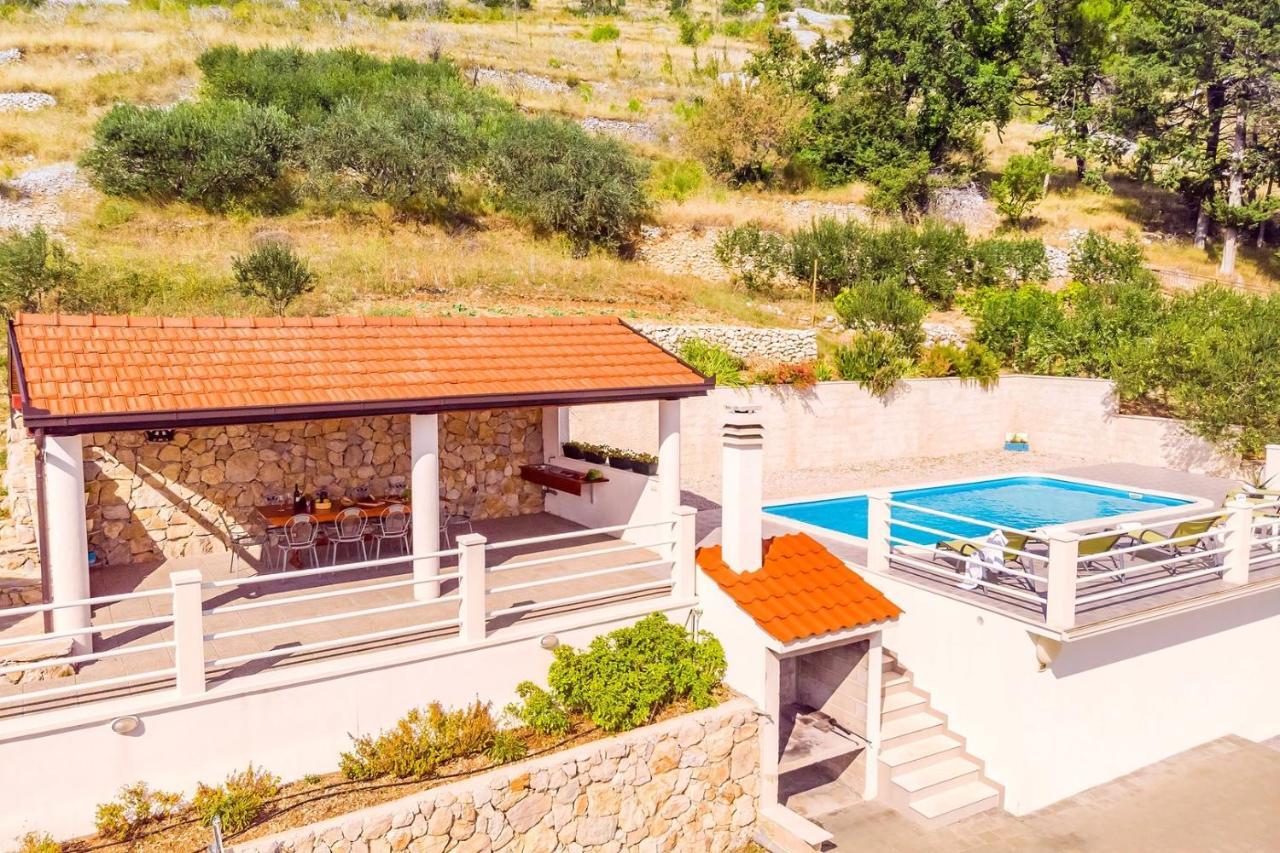 לוקבה Villa Maslina, With Private 32M2Pool, Panoramic Views On 100Km Coastline, 12 Pax מראה חיצוני תמונה